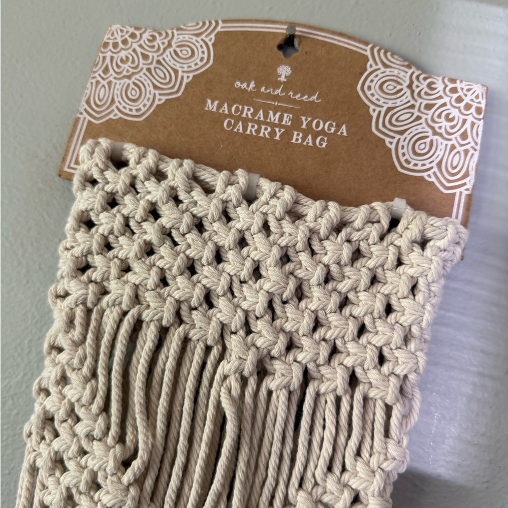 Oak and reed- Macrame Yoga Carry Bag